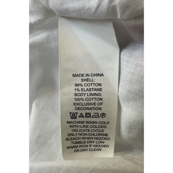 Kate Spade x Broome Street Sleeveless Midi Dress Floral Embroidered Stripe Large - Picture 8 of 16